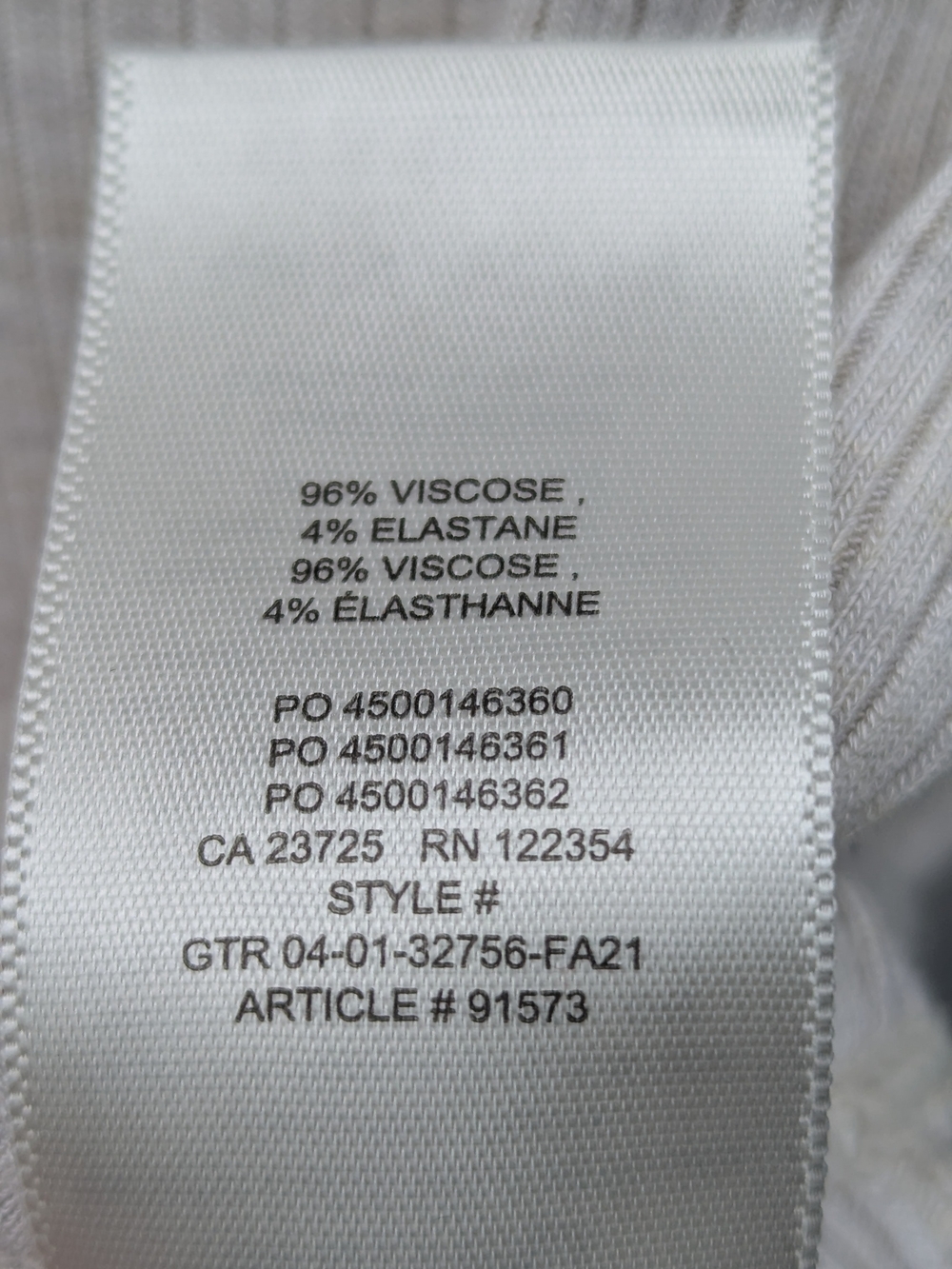 Wilfred Off White Ribbed V-Neck Polo Sweater Top Aritzia Basic Clean City Girl - Picture 13 of 15